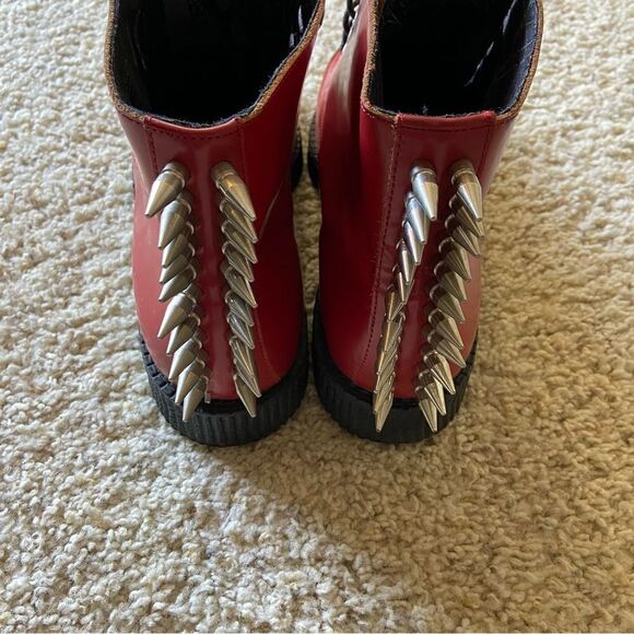 Undeground Red Boots Made in England Size 11 - Picture 4 of 11